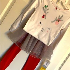 Carter’s Christmas Pajamas & Skirt 😴💤❤️💚